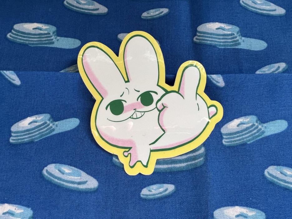 f*k bunny sticker