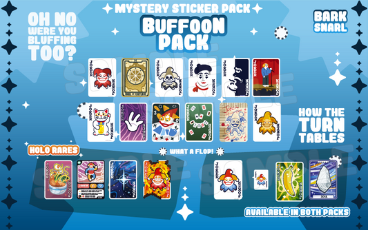 Baffoon Mystery Sticker Pack[BLUE]