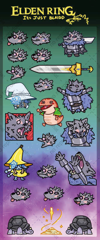 Wolf boy of Elden [sticker sheet]